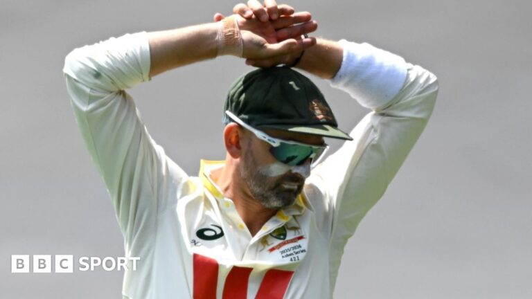 Ashes 2025-26: Injured Nathan Lyon out of third Test and doubt for series BBC Sport microphone and phone