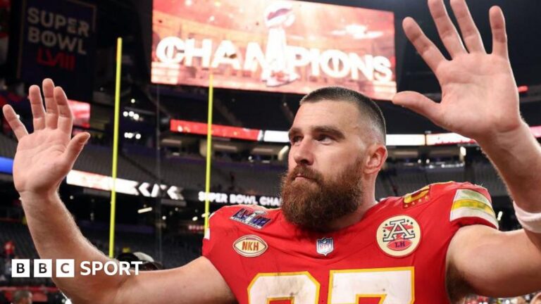 NFL: Why Kansas City Chiefs star Travis Kelce could be set to retire Travis Kelce waves to fans after the Kansas City Chiefs beat the San Francisco 49ers in the Super Bowl in 2024