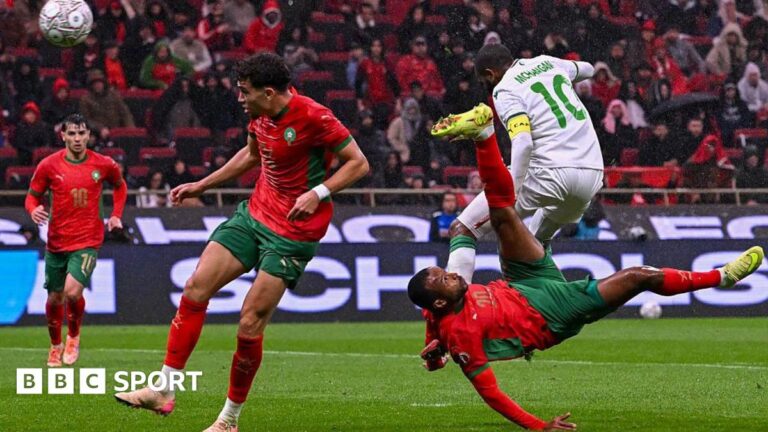 Scotland: Scott McTominay-style finish in perfect start for Morocco Morocco's Ayoub El Kaabi (right) scores against Comoros
