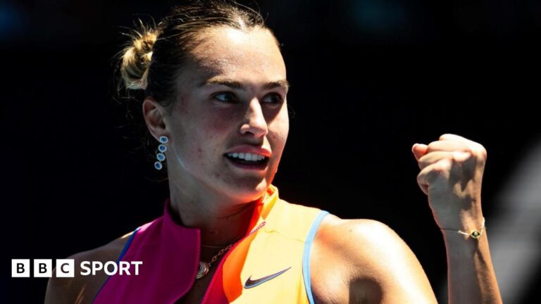 Australian Open 2026: Aryna Sabalenka says it is ‘trophy or nothing’ after beating Iva Jovic to reach semi-finals Aryna Sabalenka celebrates victory over Iva Jovic