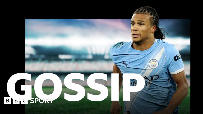 Football gossip: Ake, Diomande, Johnson, Nwaneri, Bobb, Nketiah, Mateta Nathan Ake with BBC Sport gossip text