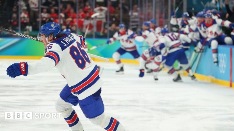 2026 Winter Olympics: USA win men’s ice hockey gold for first time in 46 years USA players celebrate winning the men's gold medal ice hockey match between Canada and USA