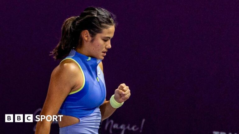 British tennis player Emma Raducanu