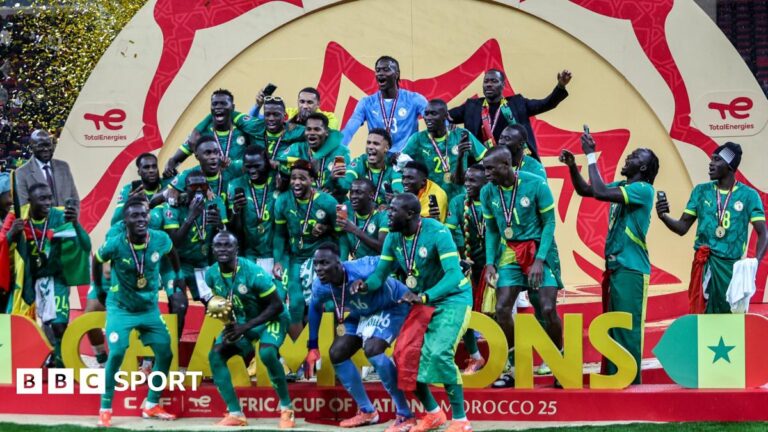 Afcon 2025: Senegal’s title being handed to Morocco ‘has to be denounced’, says Caf executive A graphic of Premier League players from every team in the division in 2025-26 season, with the Premier League trophy in front of them.