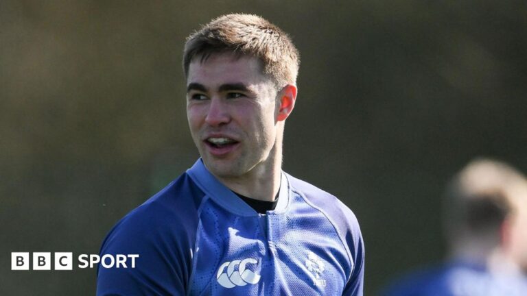 Six Nations 2026: Jack Crowley staying present after reclaiming Ireland fly-half spot Jack Crowley in Ireland training