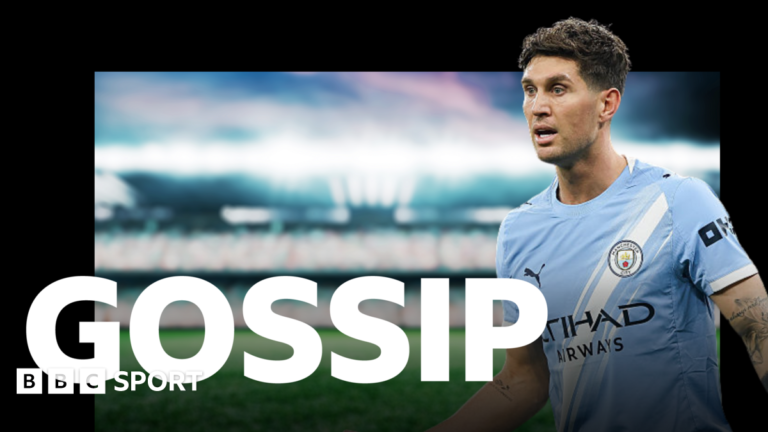 Football gossip: Stones, Tonali, Silva, Kofane, Rashford, Kounde, Dumfries A graphic of Premier League players from every team in the division in 2025-26 season, with the Premier League trophy in front of them.