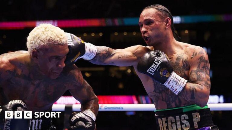 Regis Prograis retires from boxing after defeat by Conor Benn Regis Prograis punching Conor Benn