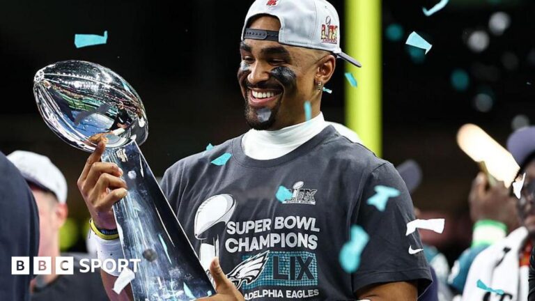 NFL international games 2026: Dates, teams and host cities for record slate Jalen Hurts with with the Vince Lombardi Trophy after the Philadelphia Eagles beat the Kansas City Chiefs in the 2025 Super Bowl