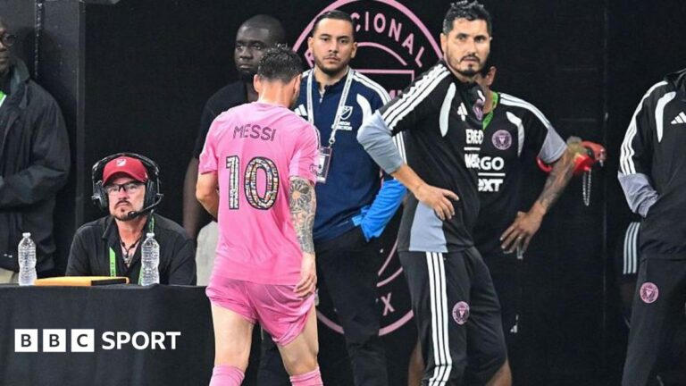 World Cup 2026: Lionel Messi subbed due to muscle fatigue rather than injury Lionel Messi leaves the field for Inter Miami on Sunday