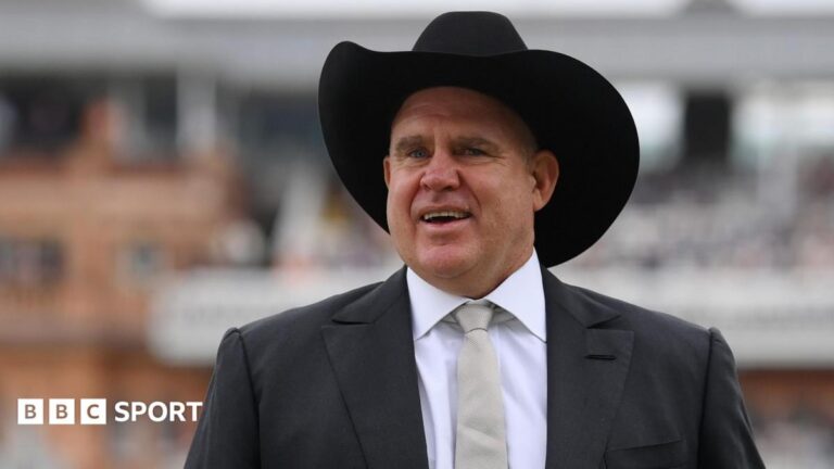 Matthew Hayden: Ex-Australia Test batter to coach Glasgow Cosmic T20 franchise in ETPL Matthew Hayden at Lord's, wearing a black suit and a Stetson hat