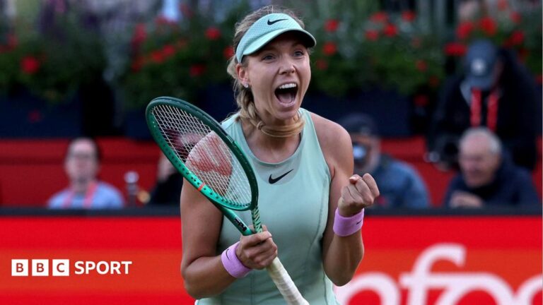 Queen’s 2026: Katie Boulter stuns top seed Elena Rybakina to reach semi-finals, Emma Raducanu into last eight Katie Boulter celebrates beating Elena Rybakina at Queen's