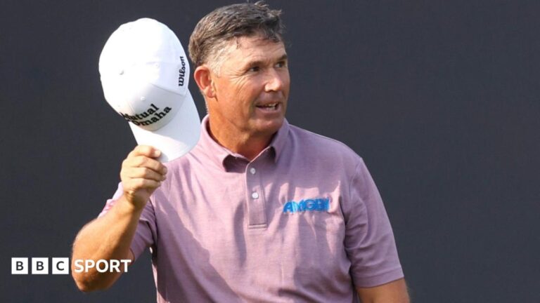 Ryder Cup: Padraig Harrington named as Team Europe vice-captain Padraig Harrington doffs his cap at The Open