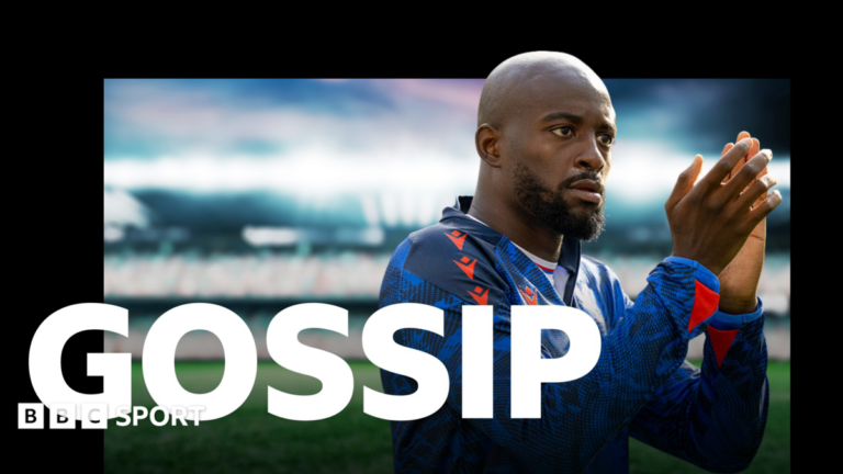 Football gossip: Mateta, Jackson, Fernandez, Jeltsch A graphic of Premier League players from every team in the division in 2025-26 season, with the Premier League trophy in front of them.
