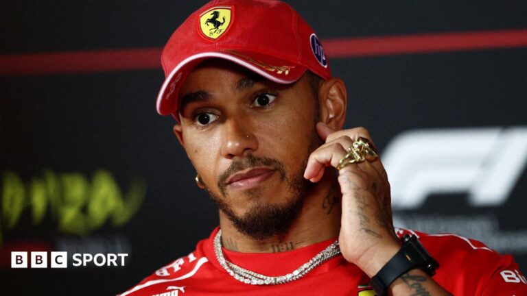 Italian Grand Prix: Lewis Hamilton says upgraded Ferrari engine ‘step forward but not whole amount we need’ Ferrari's Lewis Hamilton during an official news conference before the Italian Grand Prix