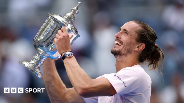 US Open 2026 results: Alexander Zverev beats Ben Shelton for second Grand Slam title Alexander Zverev celebrates with the US Open trophy