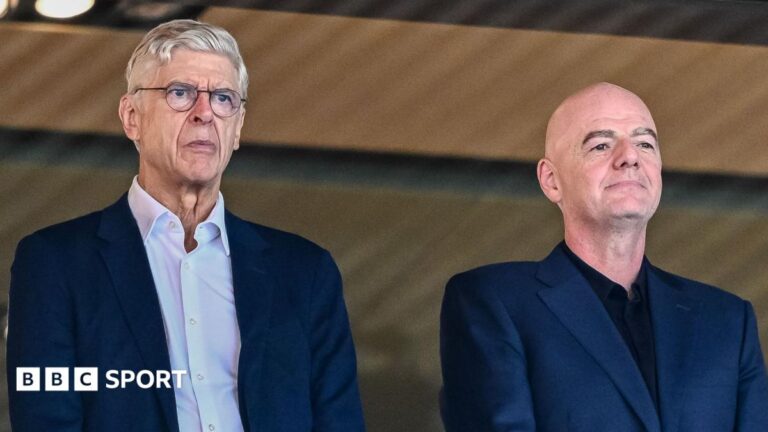 Fifa: Could Arsene Wenger take on Gianni Infantino for presidency? Arsene Wenger and Gianni Infantino stood alongside one another